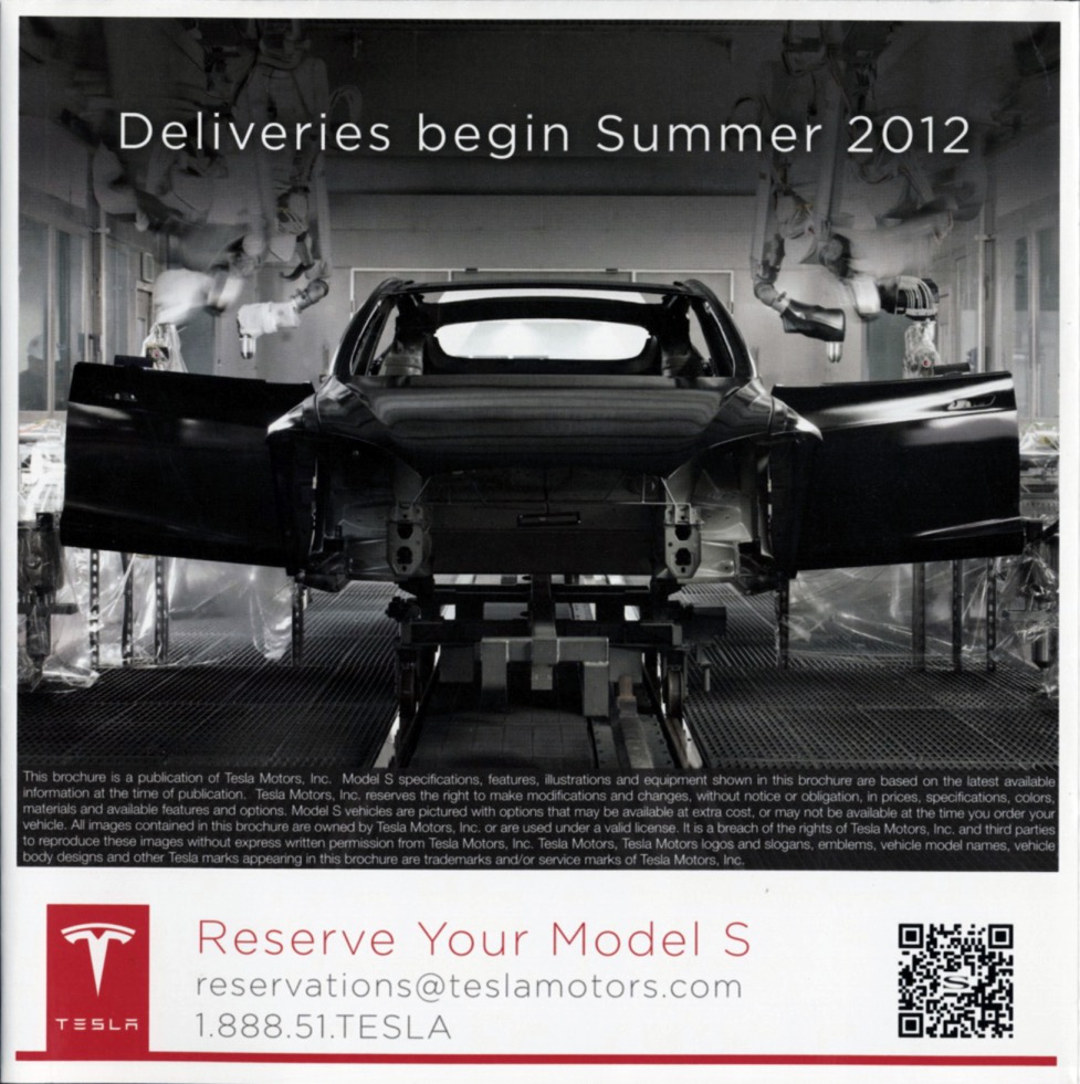 2012 Tesla Model S Brochure Page 3